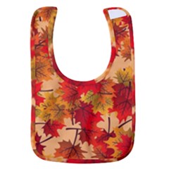 Wallpaper Background Autumn Fall Baby Bib by Vaneshart