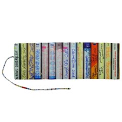 Cassette Tape Music Vintage 1980s 70s Roll Up Canvas Pencil Holder (m) by 99art