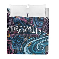 Graffiti Art Psychedelic Art Graphic Design Modern Art Duvet Cover Double Side (full/ Double Size) by 99art