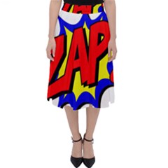 Zap Comic Book Fight Classic Midi Skirt by 99art