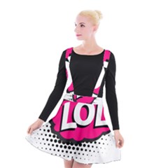 Lol-acronym-laugh-out-loud-laughing Suspender Skater Skirt by 99art