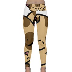 Cat-cartoon-pet-kitten-character Lightweight Velour Classic Yoga Leggings by 99art