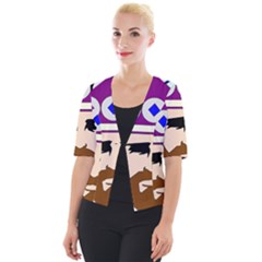 Comic-characters-eastern-magi-sages Cropped Button Cardigan by 99art