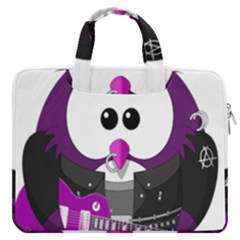 Bird-music-animation-animal Macbook Pro 13  Double Pocket Laptop Bag by 99art