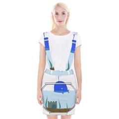 Wal-fish-small-world-lake-sea Braces Suspender Skirt by 99art