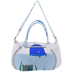 Wal-fish-small-world-lake-sea Removable Strap Handbag by 99art