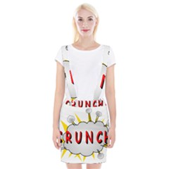 Comic-noise-paleness-explosion Braces Suspender Skirt by 99art