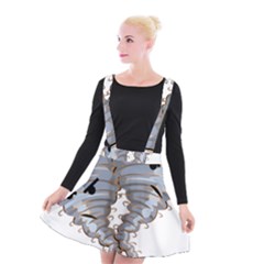 Tornado-twister-angry-comic Suspender Skater Skirt by 99art