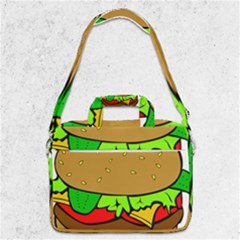 Hamburger-cheeseburger-fast-food Macbook Pro 13  Shoulder Laptop Bag  by 99art