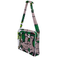 Amphibian-animal-cartoon-reptile Cross Body Office Bag by 99art