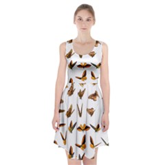 Butterfly Butterflies Insect Swarm Racerback Midi Dress by 99art