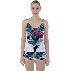 Japan Ninja-japanese-samurai-color- Tie Front Two Piece Tankini by 99art