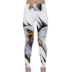 Eagle Lightweight Velour Classic Yoga Leggings by 99art