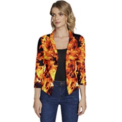 Live Coals Women s Casual 3/4 Sleeve Spring Jacket by artworkshop