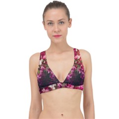 Pink Flower Classic Banded Bikini Top by artworkshop