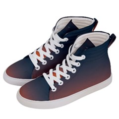 Sky Gradient Women s Hi-top Skate Sneakers by artworkshop