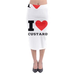 I Love Custard Midi Pencil Skirt by ilovewhateva