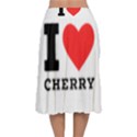 I love cherry Velvet Flared Midi Skirt View2