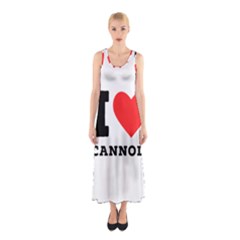 I Love Cannoli  Sleeveless Maxi Dress by ilovewhateva