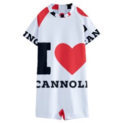 I Love Cannoli  Kids  Boyleg Half Suit Swimwear by ilovewhateva