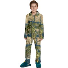 Map Illustration Gta Kids  Long Sleeve Velvet Pajamas Set by B30l