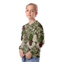 Texture Ornament Pattern Seamless Paisley Kids  Long Sleeve Tee with Frill  View2