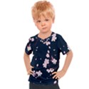 Flowers Texture Textured Pattern Kids  Sports Tee View1