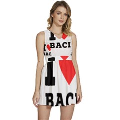 I Love Baci  Sleeveless High Waist Mini Dress by ilovewhateva