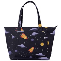 Cosmos Rockets Spaceships Ufos Back Pocket Shoulder Bag  by Cowasu