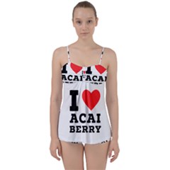 I Love Acai Berry Babydoll Tankini Set by ilovewhateva