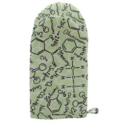 Multicolored Chemical Bond Illustration Chemistry Formula Science Microwave Oven Glove by Cowasu