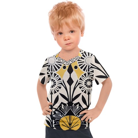 Flowers Pattern Kids  Sports Tee by danenraven