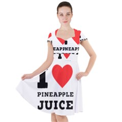 I Love Pineapple Juice Cap Sleeve Midi Dress by ilovewhateva