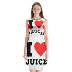 I Love Juice Sleeveless Chiffon Dress   by ilovewhateva