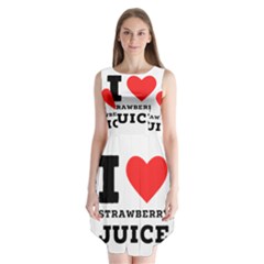 I Love Strawberry Juice Sleeveless Chiffon Dress   by ilovewhateva