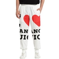 I Love Mango Juice  Men s Elastic Waist Pants by ilovewhateva