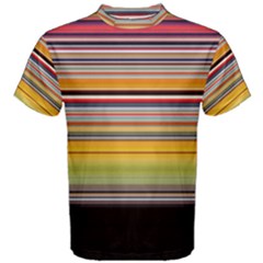 Neopolitan Horizontal Lines Strokes Men s Cotton Tee by Bangk1t