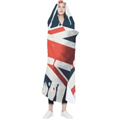 Union Jack England Uk United Kingdom London Wearable Blanket by Bangk1t