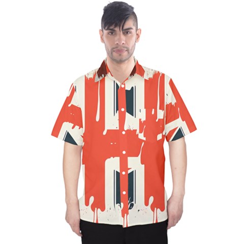 Union Jack England Uk United Kingdom London Men s Hawaii Shirt by Bangk1t