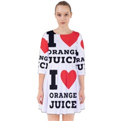 I Love Orange Juice Smock Dress by ilovewhateva