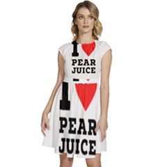 I Love Pear Juice Cap Sleeve High Waist Dress by ilovewhateva