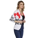 I love fruit juice Women s One-Button 3/4 Sleeve Short Jacket View3