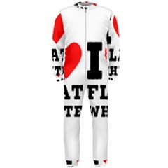 I Love Flat White Onepiece Jumpsuit (men) by ilovewhateva