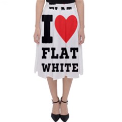 I Love Flat White Classic Midi Skirt by ilovewhateva