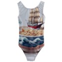 Noodles Pirate Chinese Food Food Kids  Cut-Out Back One Piece Swimsuit View1