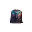 Elephant Tusks Trunk Wildlife Africa Drawstring Pouch (XS) View2