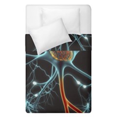 Organism Neon Science Duvet Cover Double Side (single Size) by Ndabl3x