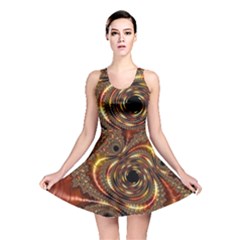 Geometric Art Fractal Abstract Art Reversible Skater Dress by Ndabl3x