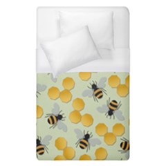 Honey Bee Bees Pattern Duvet Cover (single Size) by Ndabl3x