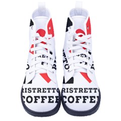 I Love Ristretto Coffee Women s Hi-top Skate Sneakers by ilovewhateva